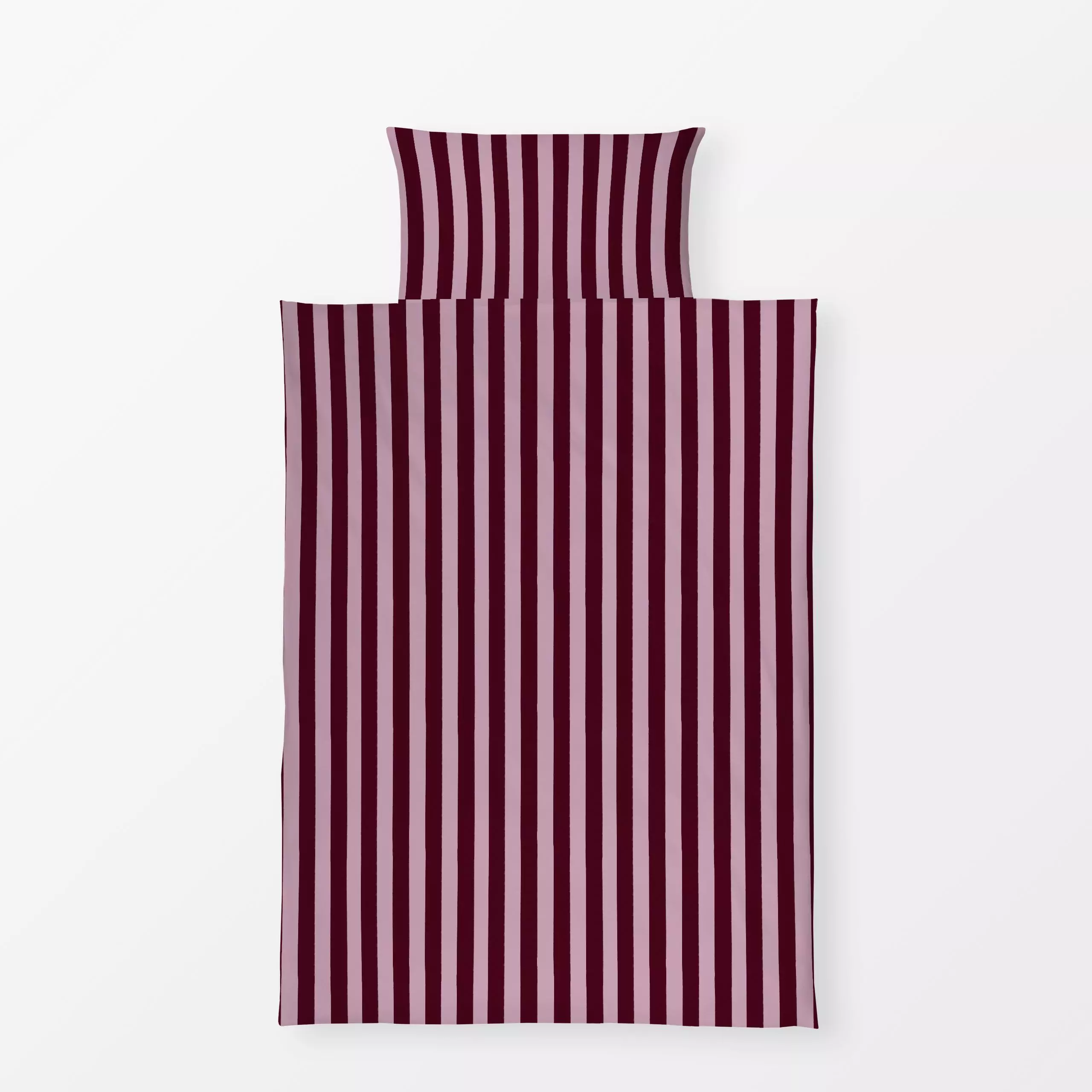 Bettwäsche Streifen Beere - Symbole & Muster - von „Sophie Augustin Illustration"; Muster, Streifen, modern, gestreift, Stre...