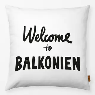 Kissen Balkonien Schwarz Weiß Wende