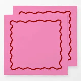 Servietten Christmas Party Wellen Pink