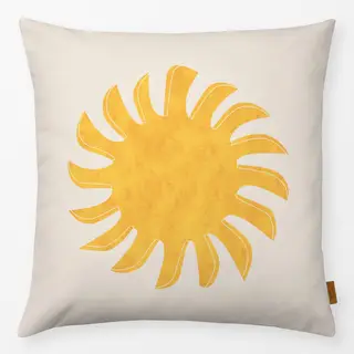 Kissen Abstract Sun yellow
