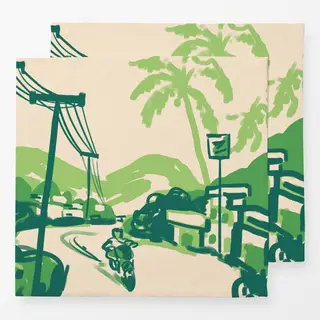 Servietten Travel Memories Sketch