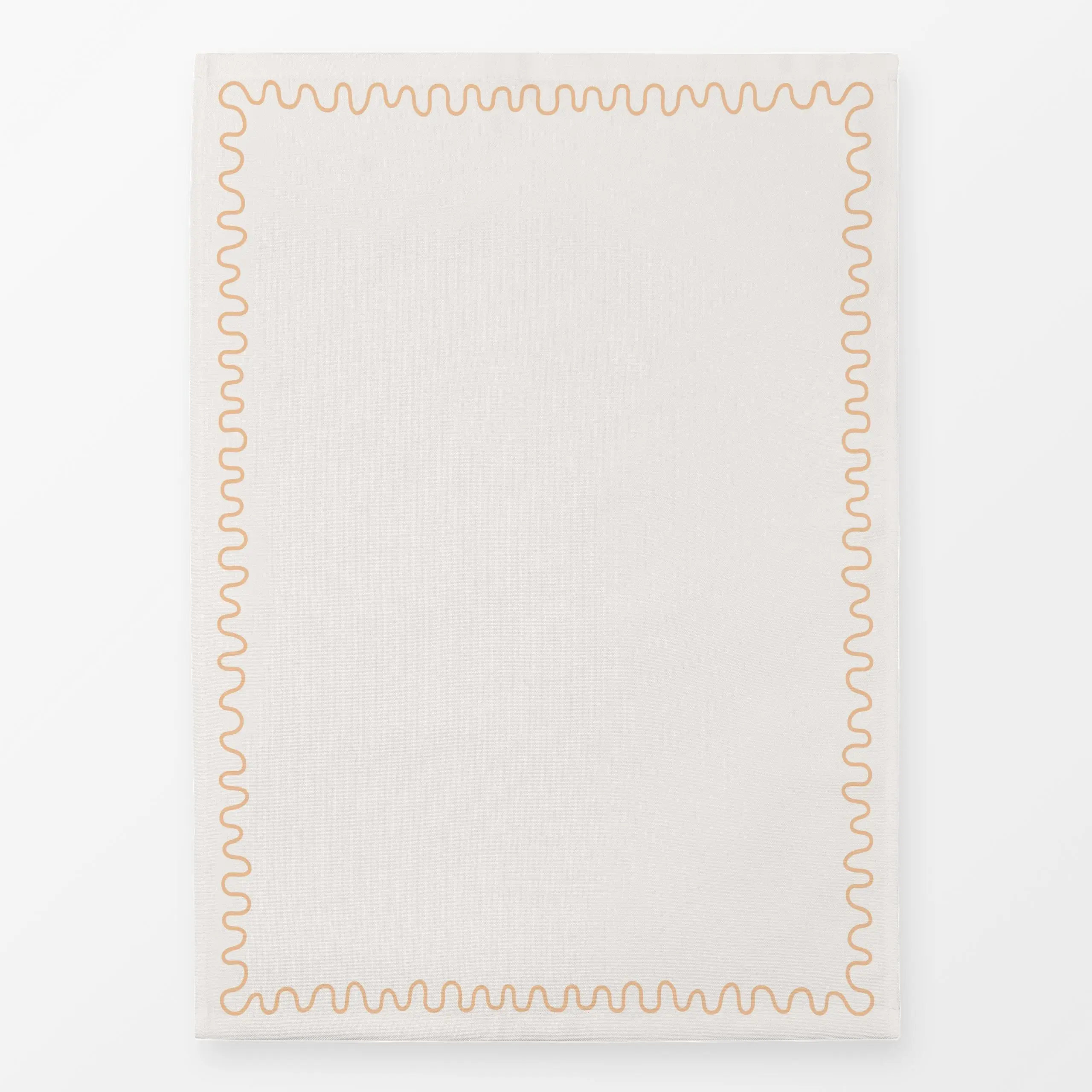 Geschirrtücher Welle Butteryellow - Symbole & Muster - von „Sophie Augustin Illustration"; modern, wellen, tischdeko, Esszim...