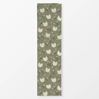 Tischläufer Hühner Wiese Frühling