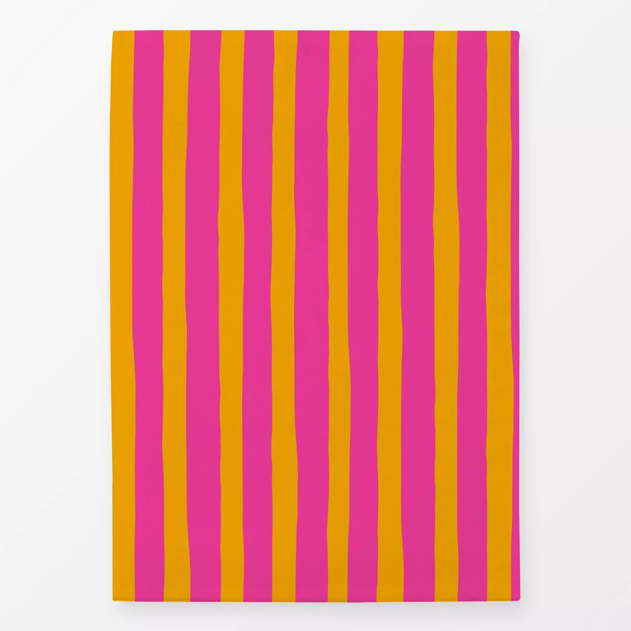 Geschirrtücher Vertical Stripes Orange Pink - Symbole & Muster - von „Andrea Haase"; modern, Sommer, farbenfroh, vertikal, S...
