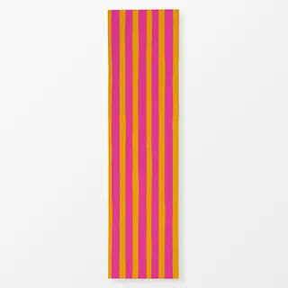 Tischläufer Vertical Stripes Orange Pink