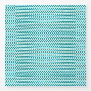 Tischdecke Muster Streuselkekse türkis