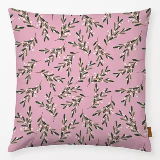 Kissen Mistlezweig Allover Pink