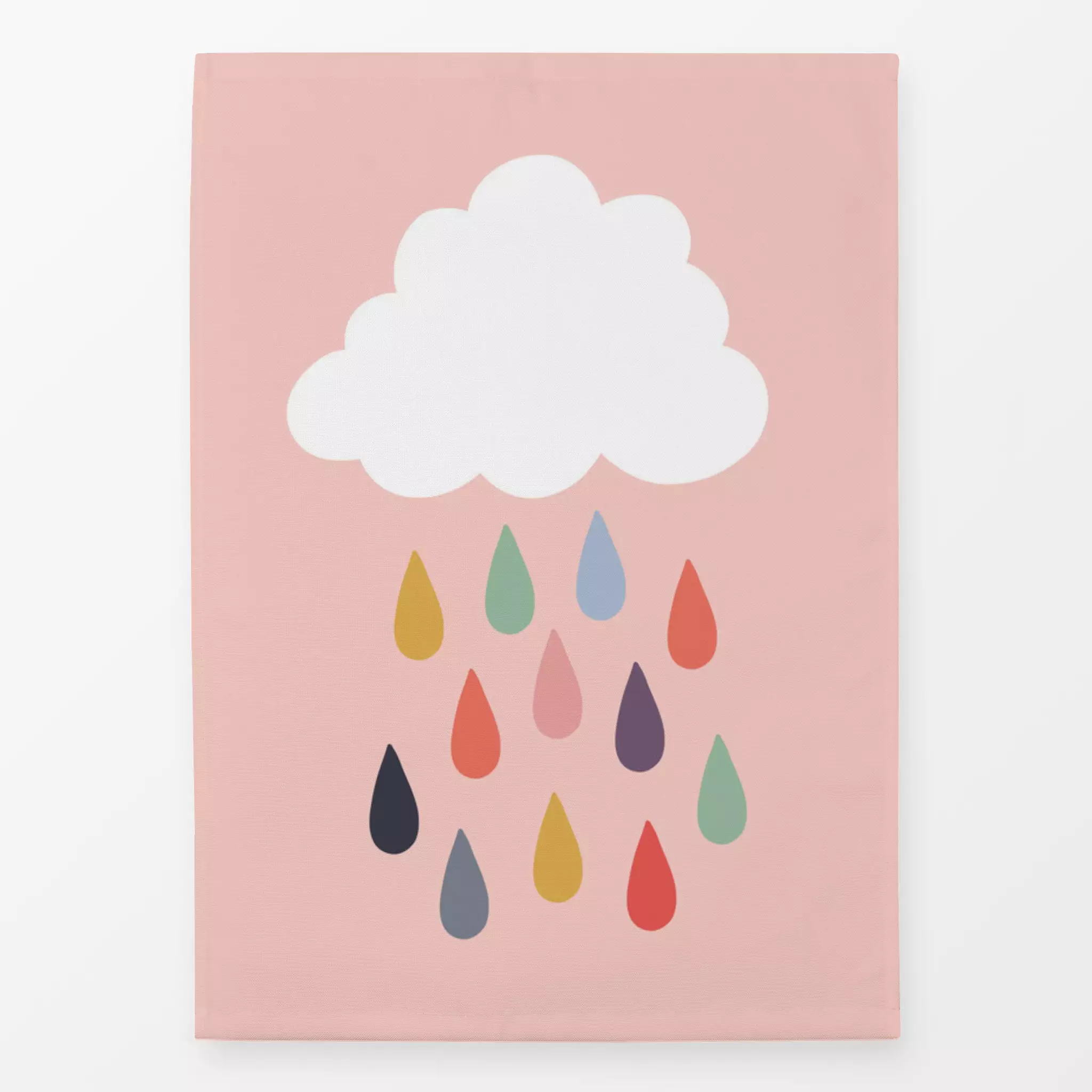 Geschirrtuch Bunter Regen Pink Bunter Regen Pink