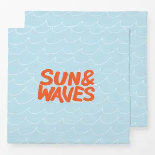 Servietten Sun and Waves