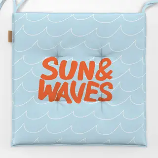 Sitzkissen Sun and Waves