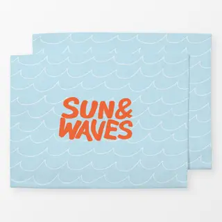 Tischset Sun and Waves