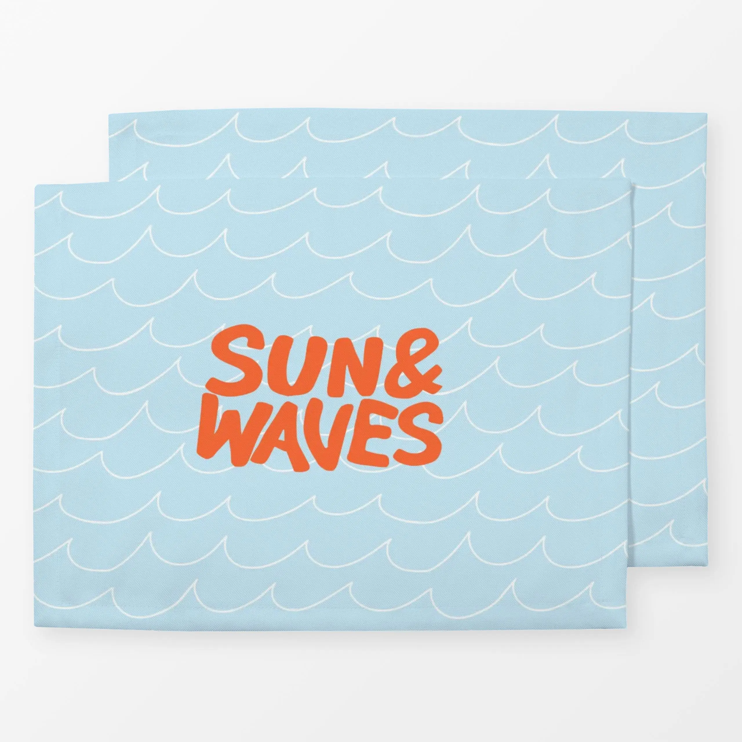 Tischset Sun and Waves, Sommer, von Andrea Liesert