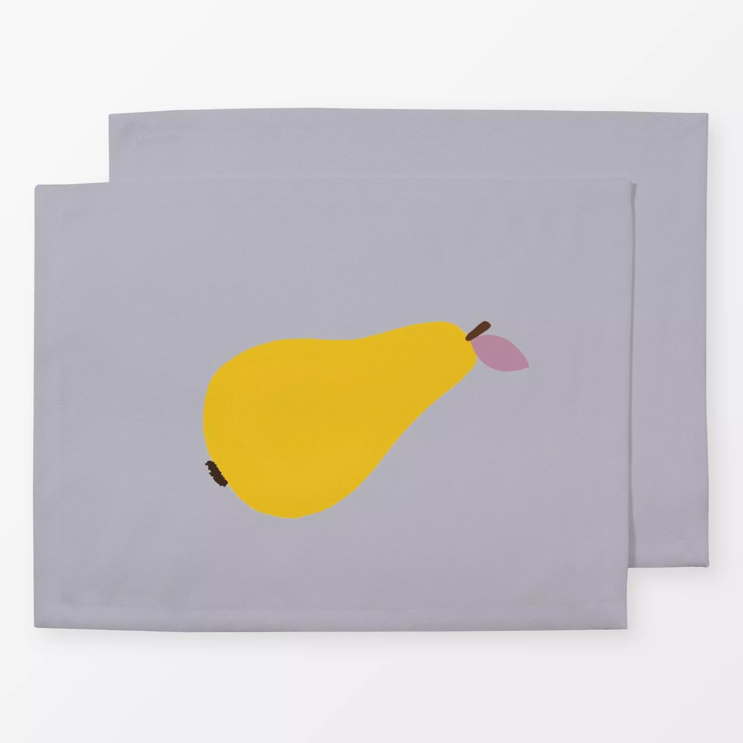 Tischset Liten pære - Kinderzimmer & Motive für Kinder - von „Alva & Ida"; Obst, Natur, Illustration, Kinder, altrosa, skand...