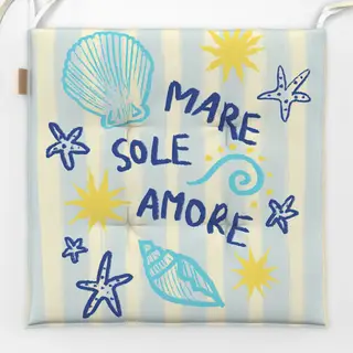 Sitzkissen Mare Sole Amore Streifen