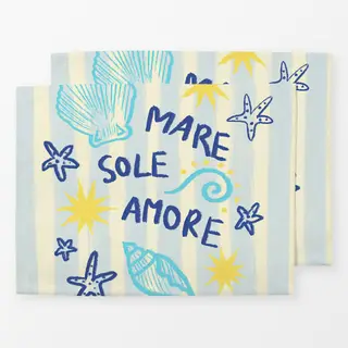 Tischset Mare Sole Amore Streifen