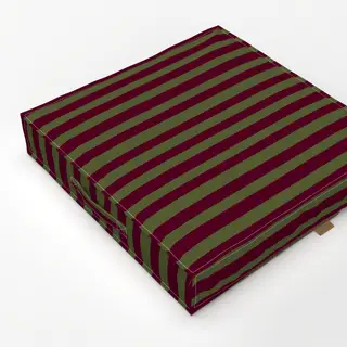 Bodenkissen Classy Stripes olive burgundy