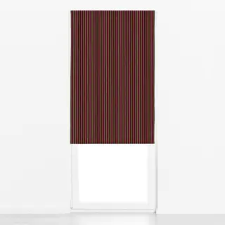 Raffrollo Classy Stripes olive burgundy