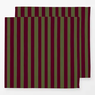 Servietten Classy Stripes olive burgundy