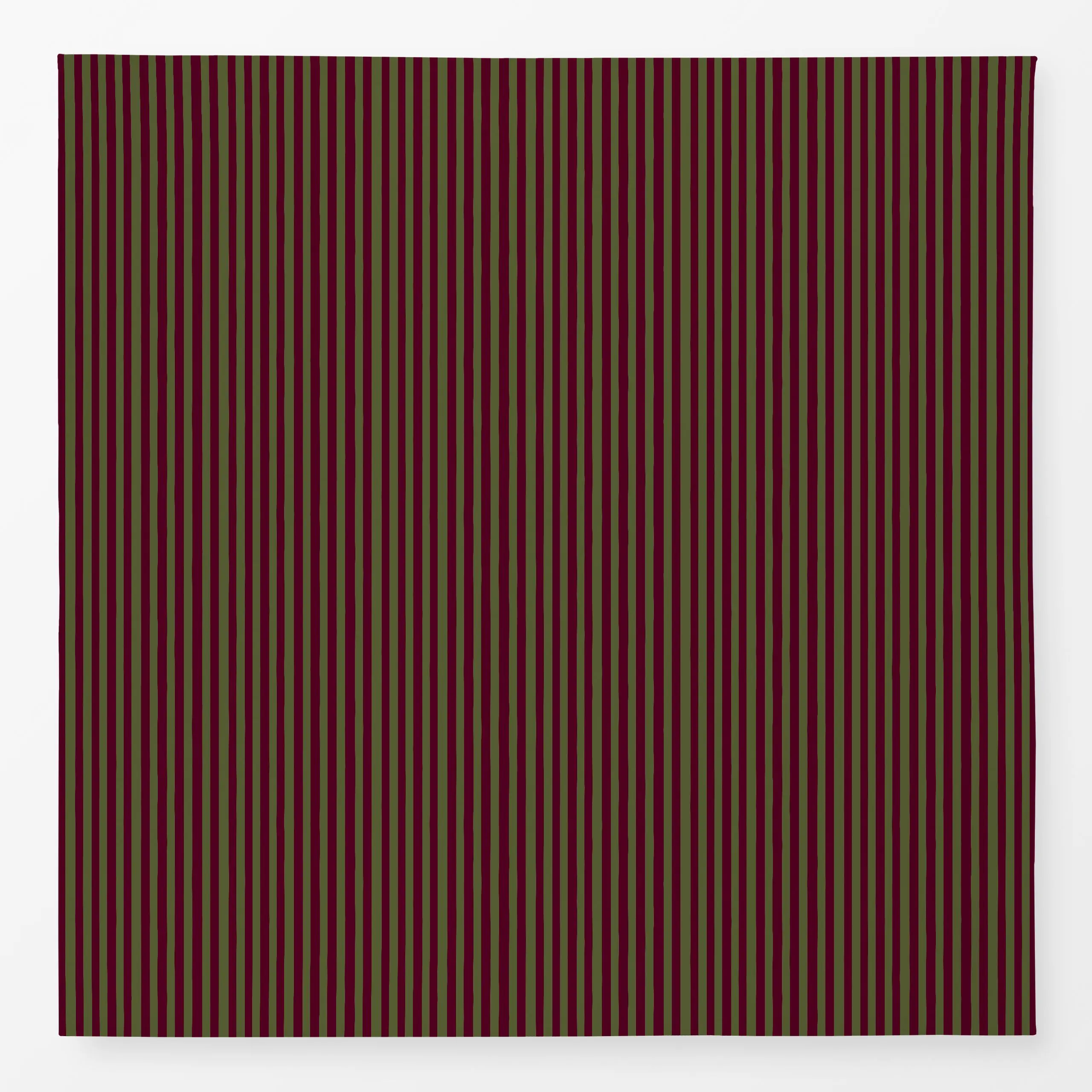 Tischdecke Classy Stripes olive burgundy - Herbst, Winter, Symbole & Muster - von „Karen Menzenbach"; Streifen, Weihnachten,...