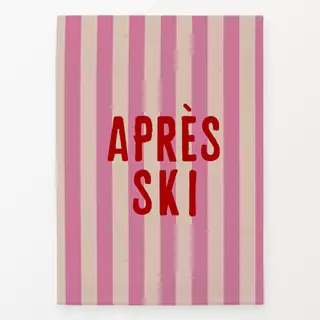 Geschirrtücher Apres Ski Rot Pinke Streifen