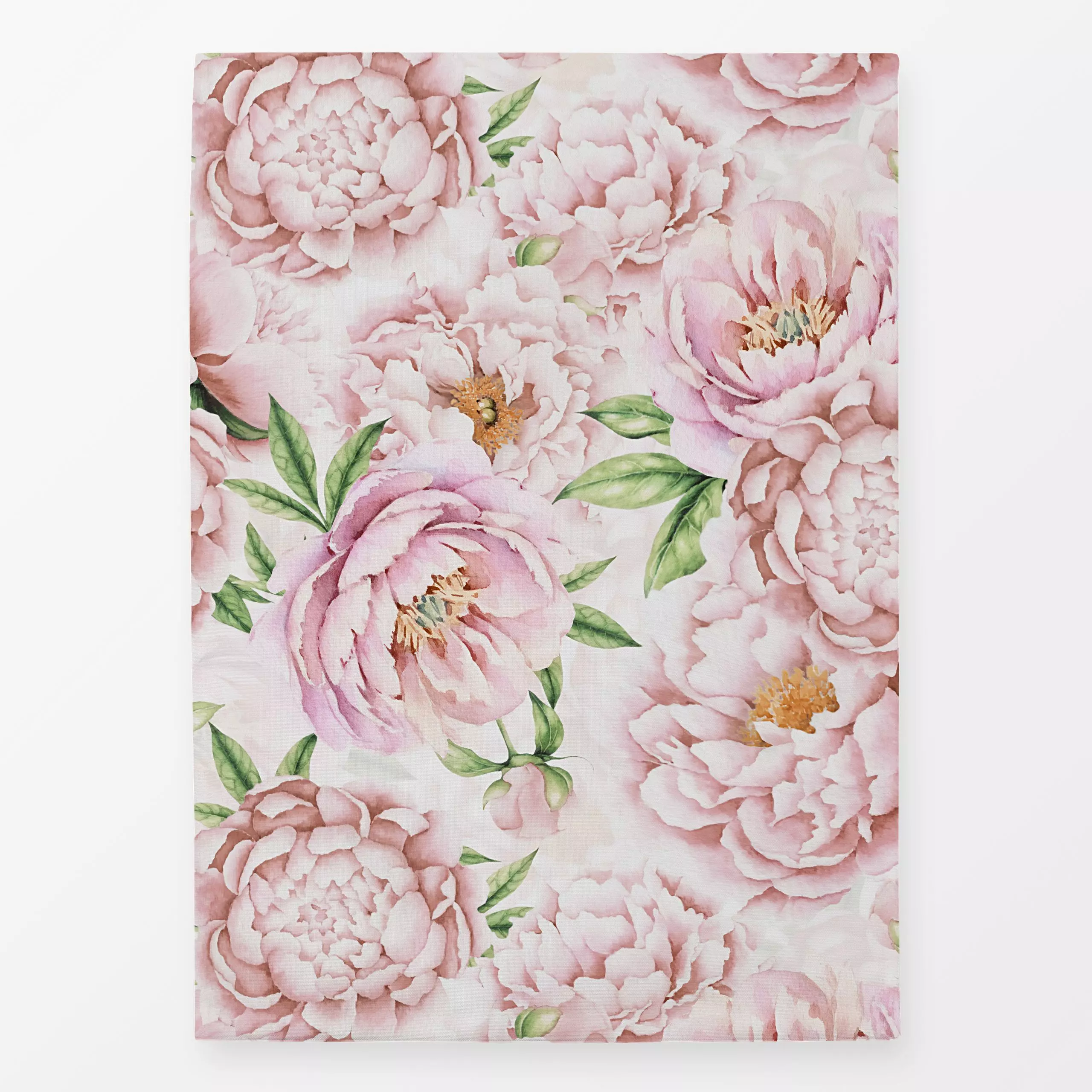 Geschirrtücher Hellrosa Pfingstrosen - Blumen & Florales, Frühling - von „Uta Naumann"; boho, Wasserfarben, Natur, Blumen, B...