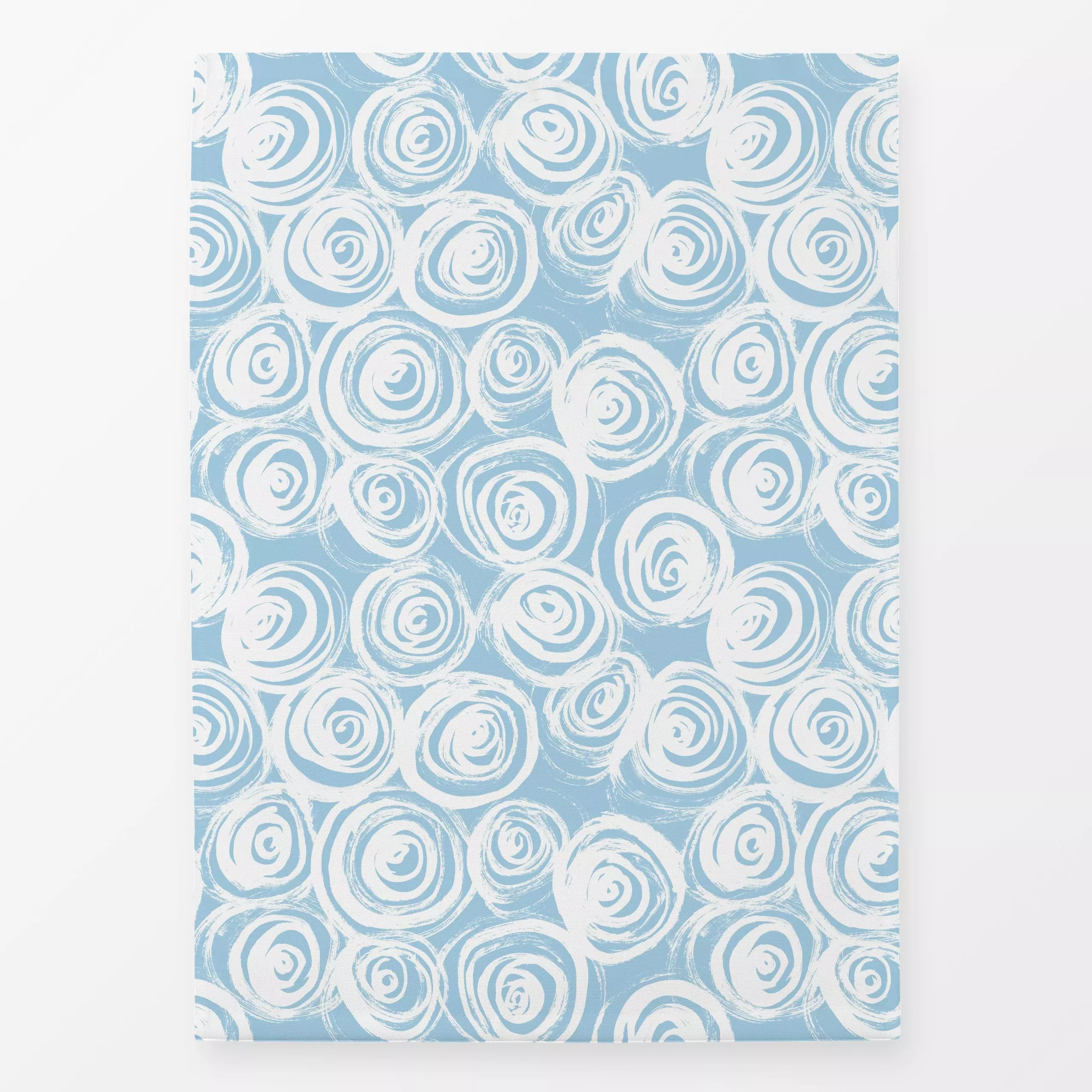 Geschirrtücher Kreise blau Bella Italia - Sommer, Symbole & Muster - von „Janna Schipper"; Tusche, Illustration, Strand, Kre...