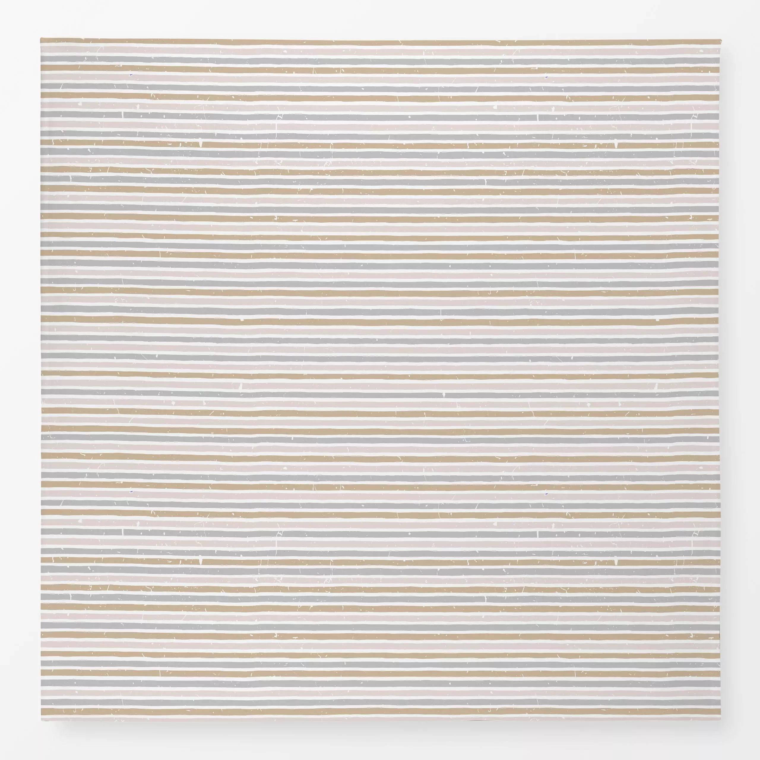 Tischdecke Warmer White Stripes - Frühling, Symbole & Muster, Retro & Vintage - von „Ninola Design "; Streifen, terracotta, ...