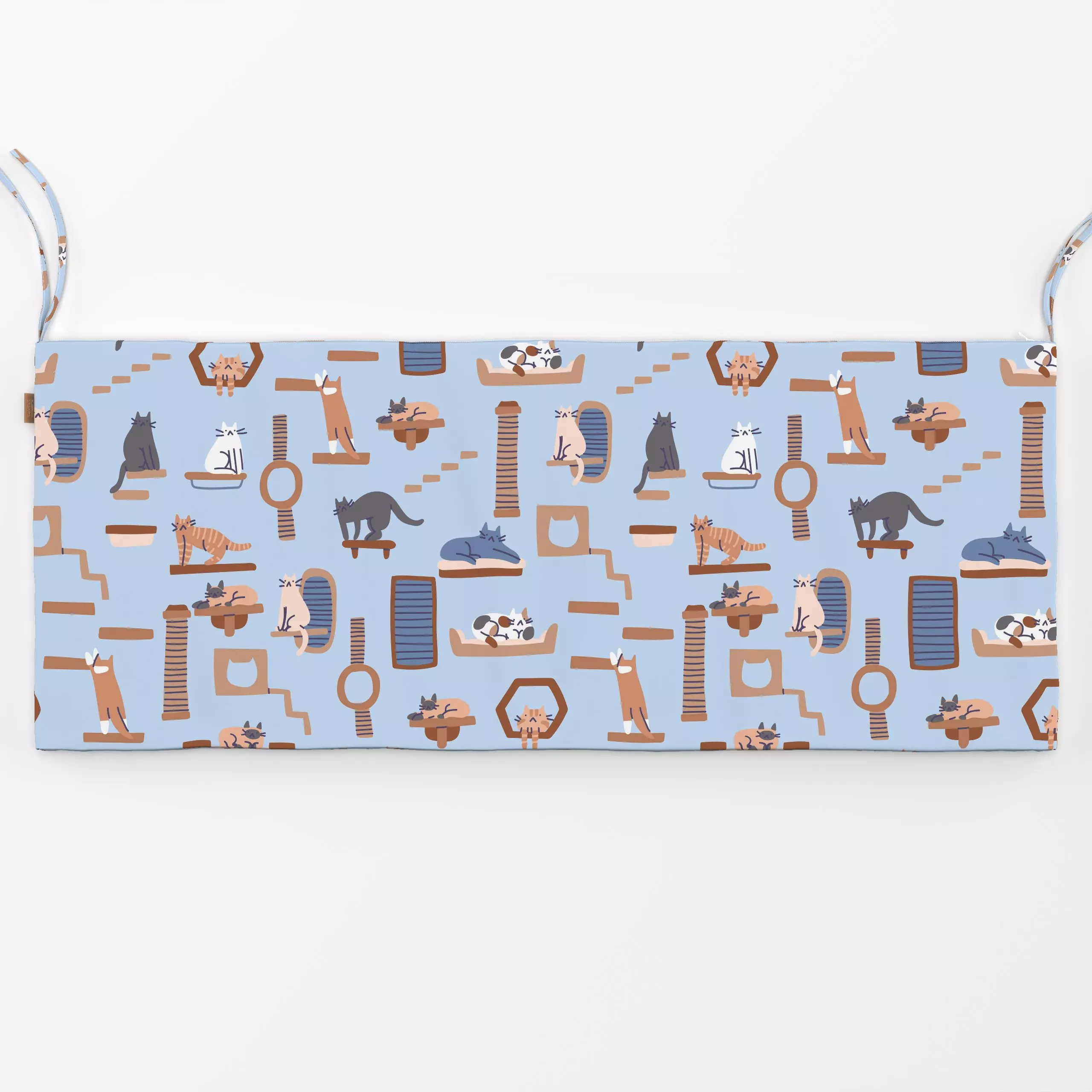 Bankauflage Cats in Shelves - Tiere - von „Sara Maese"; Home, Tiere, Katze, Cat, cute, animal, friends