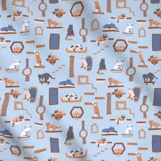 Meterware Cats in Shelves