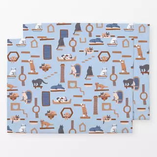 Tischset Cats in Shelves