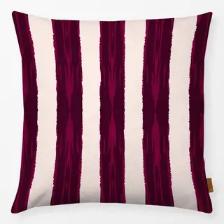 Kissen Brushstroke Stripes berry