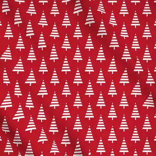 Meterware Nordic Noel Rot Weiß