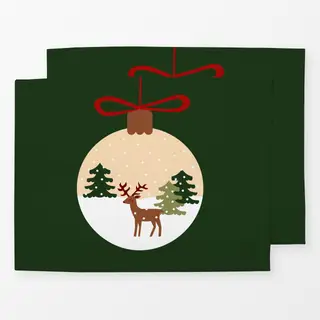 Tischset Weihnachtskugel