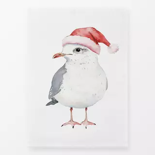 Geschirrtuch Weihnachtsmann Möwe