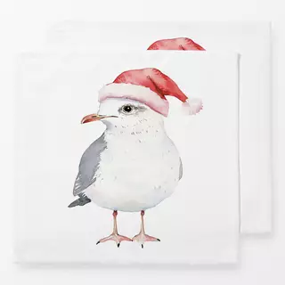 Servietten Weihnachtsmann Möwe