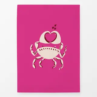 Geschirrtücher Love Crab pink