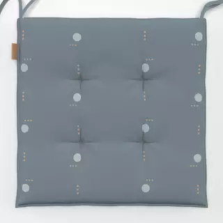 Sitzkissen Punkte Muster blau