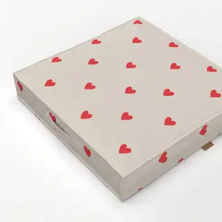 Bodenkissen Mistletoe Hearts Red