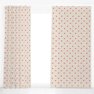 Dekovorhang Mistletoe Hearts Red