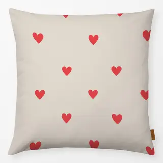 Kissen Mistletoe Hearts Red