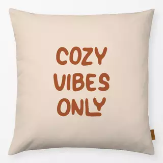 Kissen Cozy Vibes Only beige