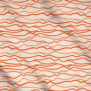Meterware Organic Waves orange