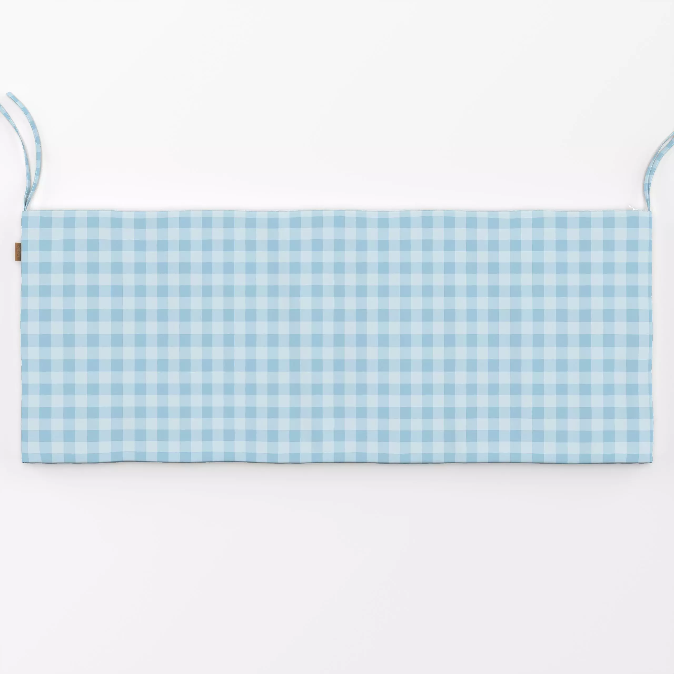 Bankauflage Karomuster blau - Frühling, Symbole & Muster - von „Kerstin Ax"; Frucht, Sommer, Karos, Fruehling, Karomuster