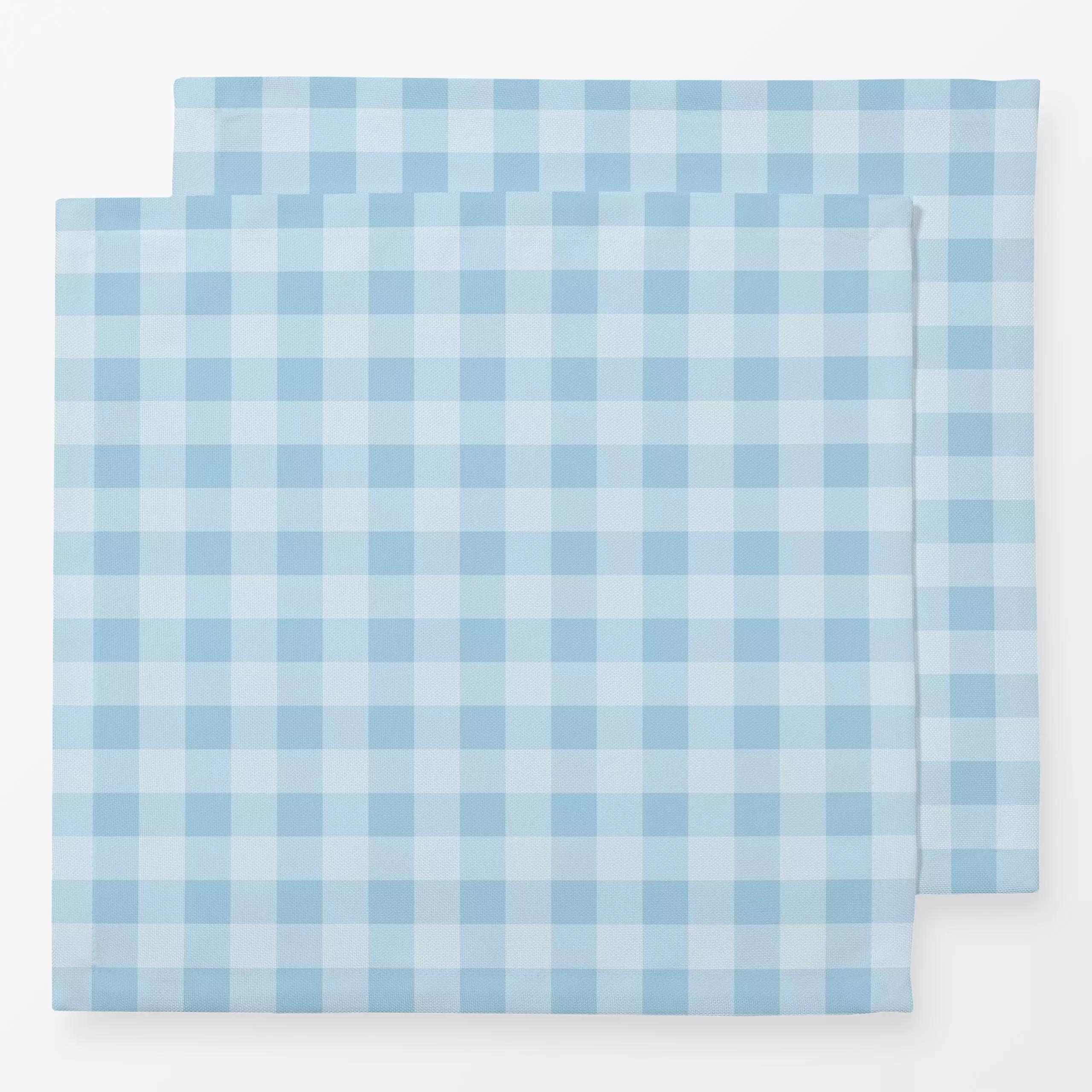Servietten Karomuster blau - Frühling, Symbole & Muster - von „Kerstin Ax"; Frucht, Sommer, Karos, Fruehling, Karomuster