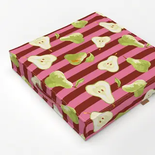 Bodenkissen Fruity Pear Stripes