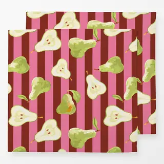 Servietten Fruity Pear Stripes