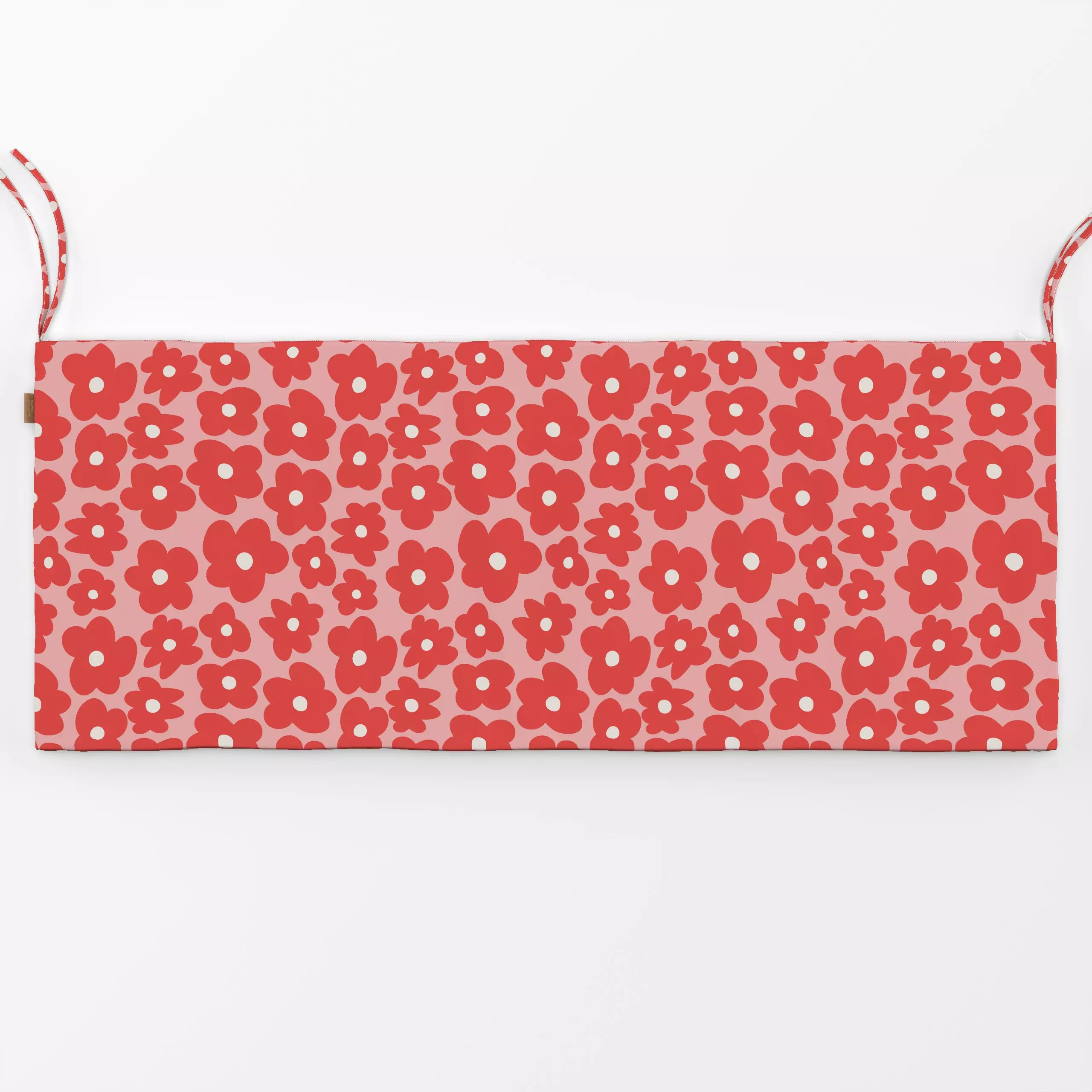Bankauflage Hello Spring Pattern 1 Rot - Blumen & Florales, Symbole & Muster - von „Jana Driver"; Blumen, pattern, flowers, ...