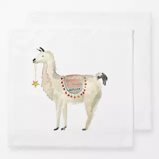 Servietten Weihnachtslama