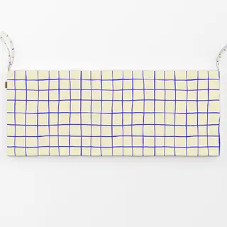 Bankauflage Checkered blue line pattern