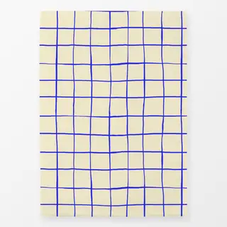 Geschirrtücher Checkered blue line pattern